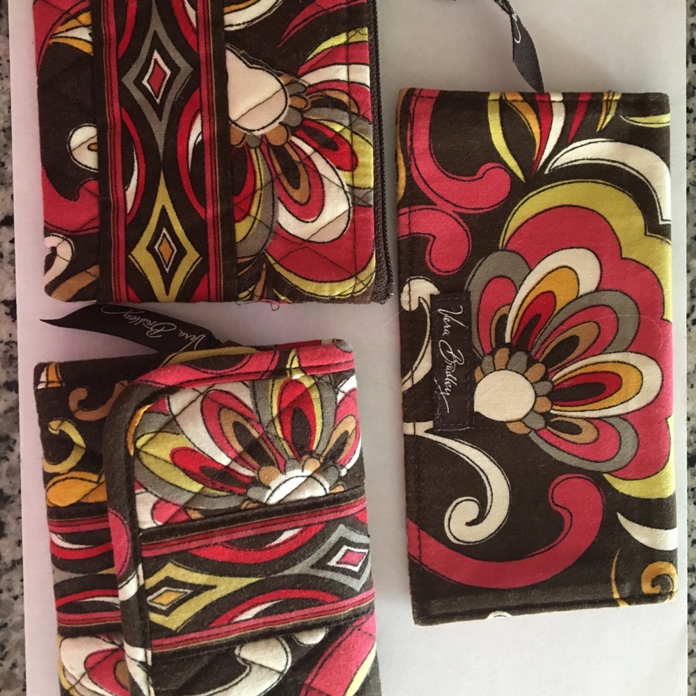 Vera Bradley purse accessories in Puccini print